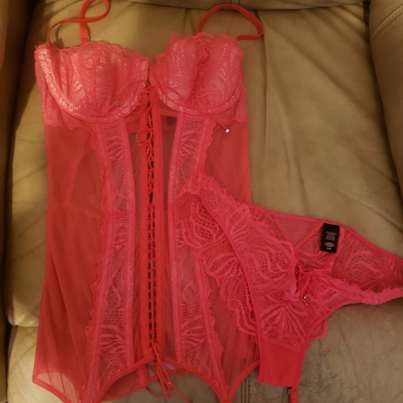 Victoria's Secret Other - Victoria Secret angels lingerie teddy set. 34/M